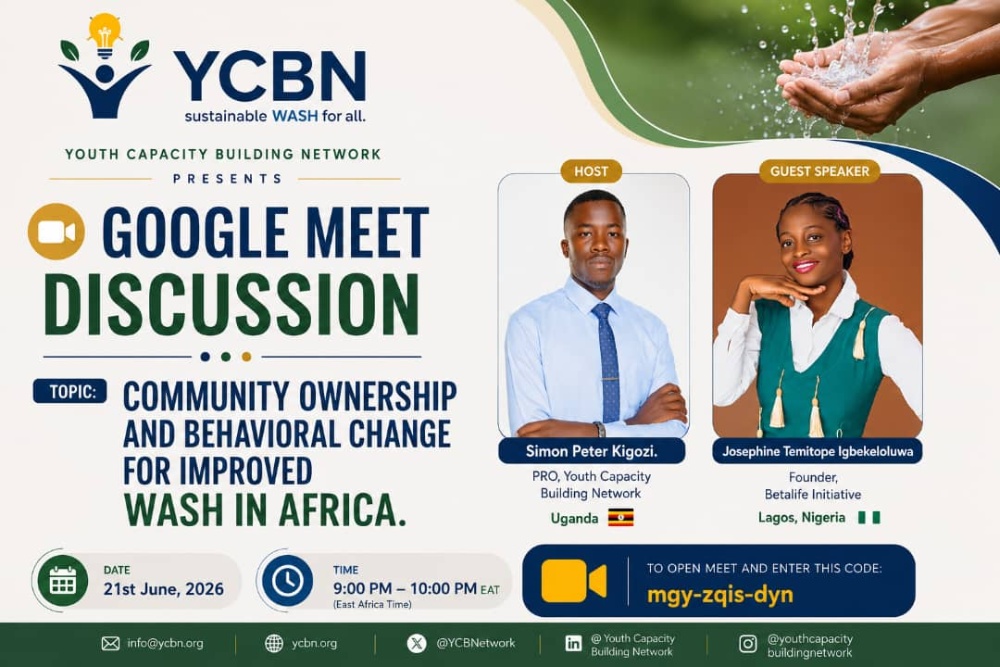 Community Ownership and Behavioral Change for Improved WASH in Africa international discussion flyer