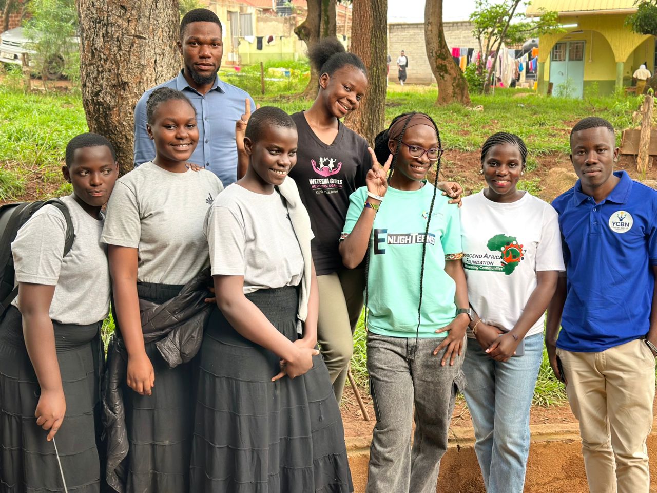 YCBN team at the Pre-International Women's Day celebration at Princess Diana High School in Munyonyo