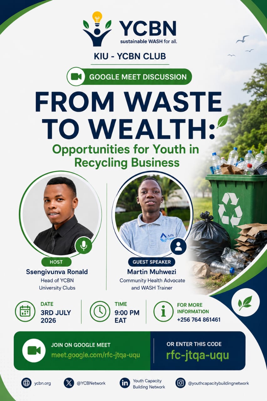 From Waste to Wealth Google Meet discussion flyer